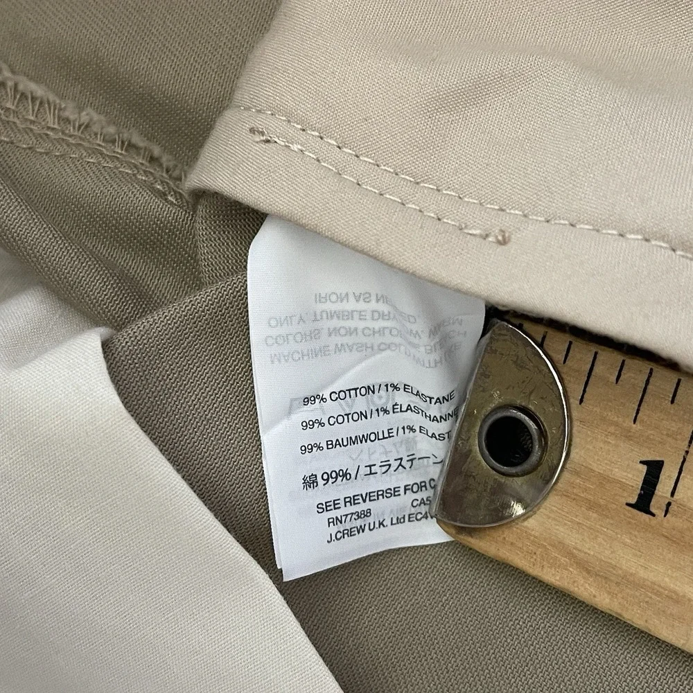 NWT J.Crew Mercantile Mens Classic Tan Flex Chino Pants 32x34